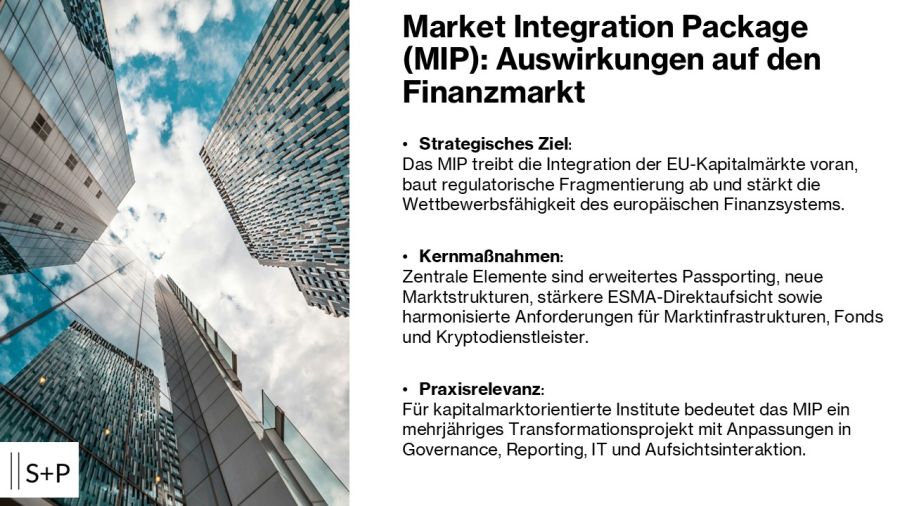 Market Integration Package MIP Auswirkungen auf den Finanzmarkt