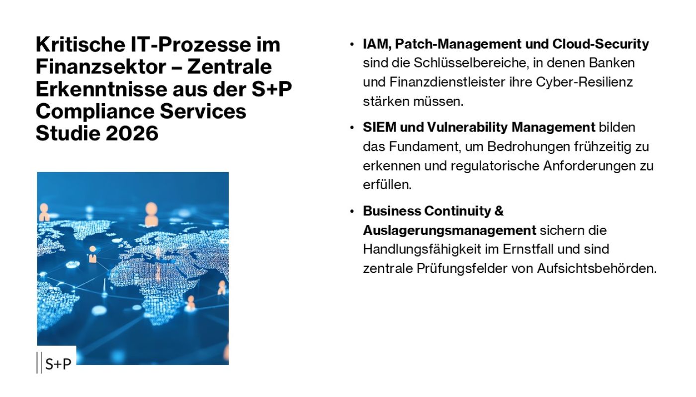 Kritische IT-Prozesse im Finanzsektor 