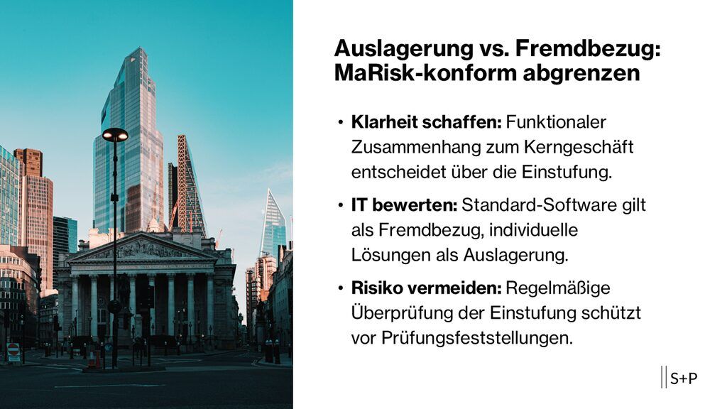 Abgrenzung von Auslagerungen und Fremdbezug nach MaRisk: Ein Praxis-Leitfaden