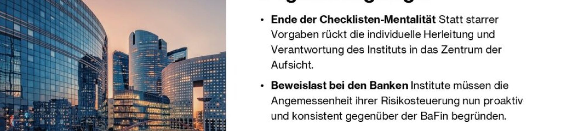 MaRisk 9.0: Schlankes Risikomanagement statt B&uuml;rokratie-Overkill