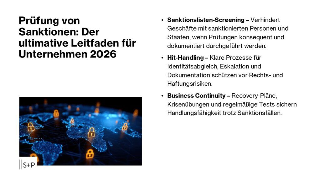 Prüfung von Sanktionen