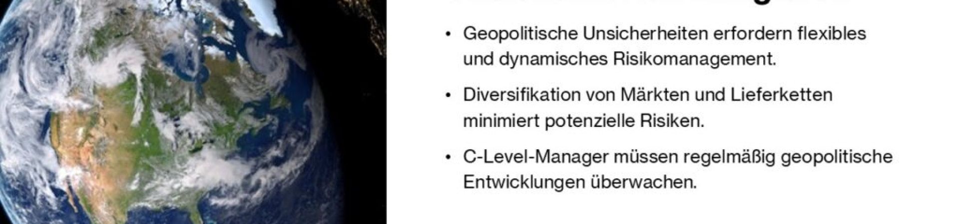 Risikomanagement in einer multipolaren Welt: Wie C-Level-Manager geopolitische Unsicherheiten navigieren