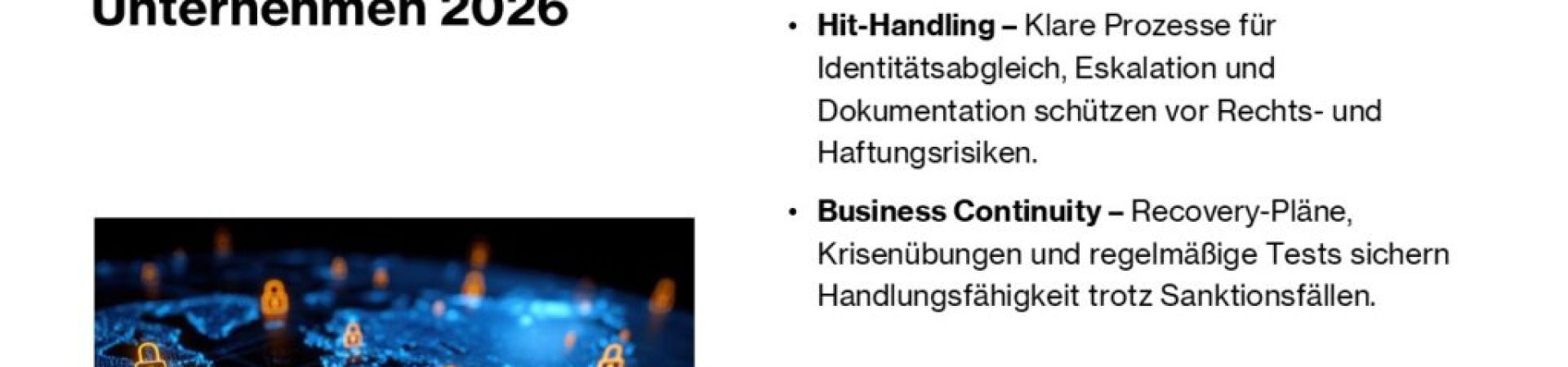 Prüfung von Sanktionen