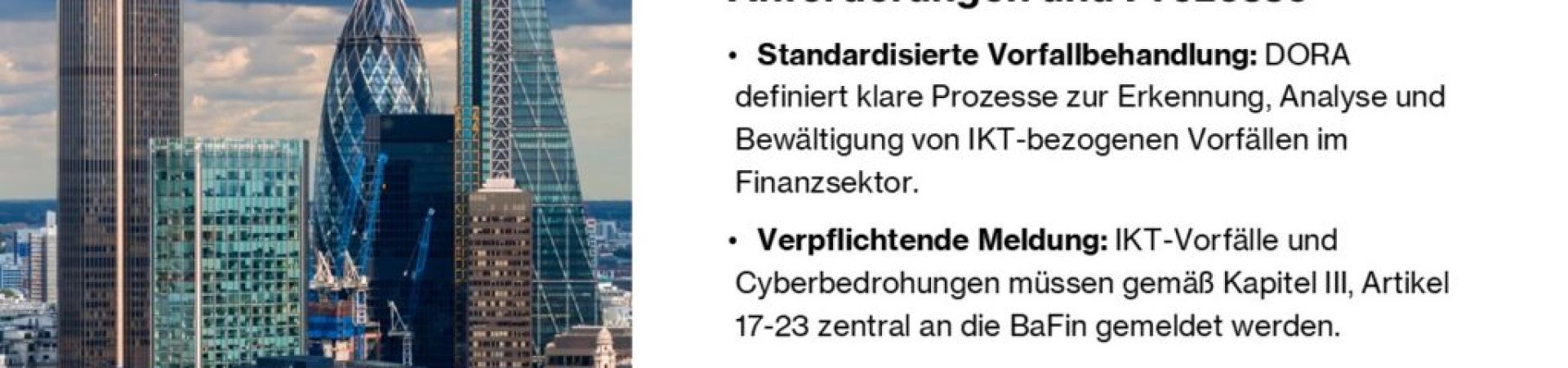 Behandlung, Klassifizierung und Berichterstattung IKT-bezogener Vorfälle gemäß DORA