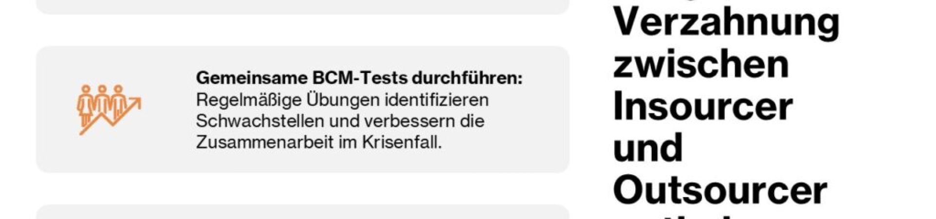 BCM-Verzahnung zwischen Insourcer und Outsourcer optimieren