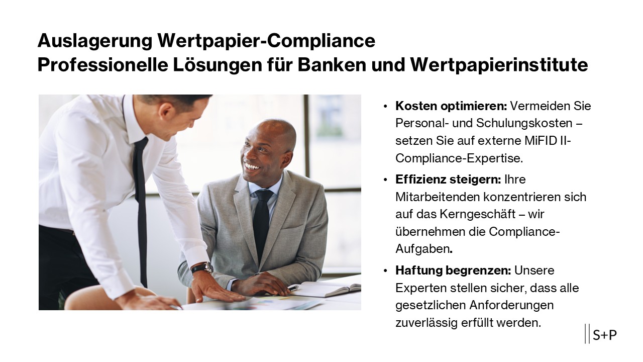 Auslagerung Wertpapier-Compliance