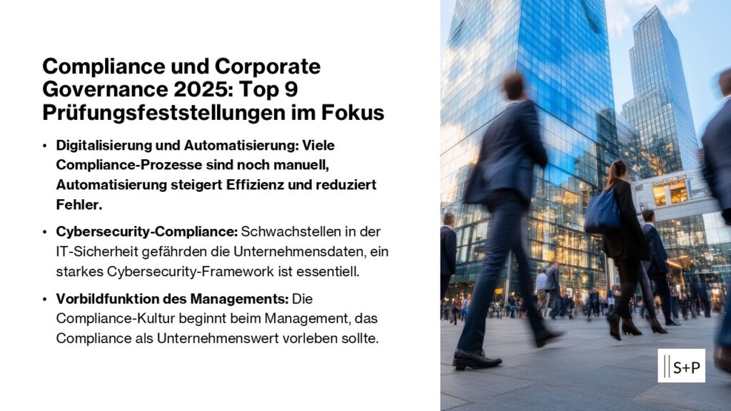 Compliance und Corporate Governance 2025: Top 9 Pr&uuml;fungsfeststellungen im Fokus