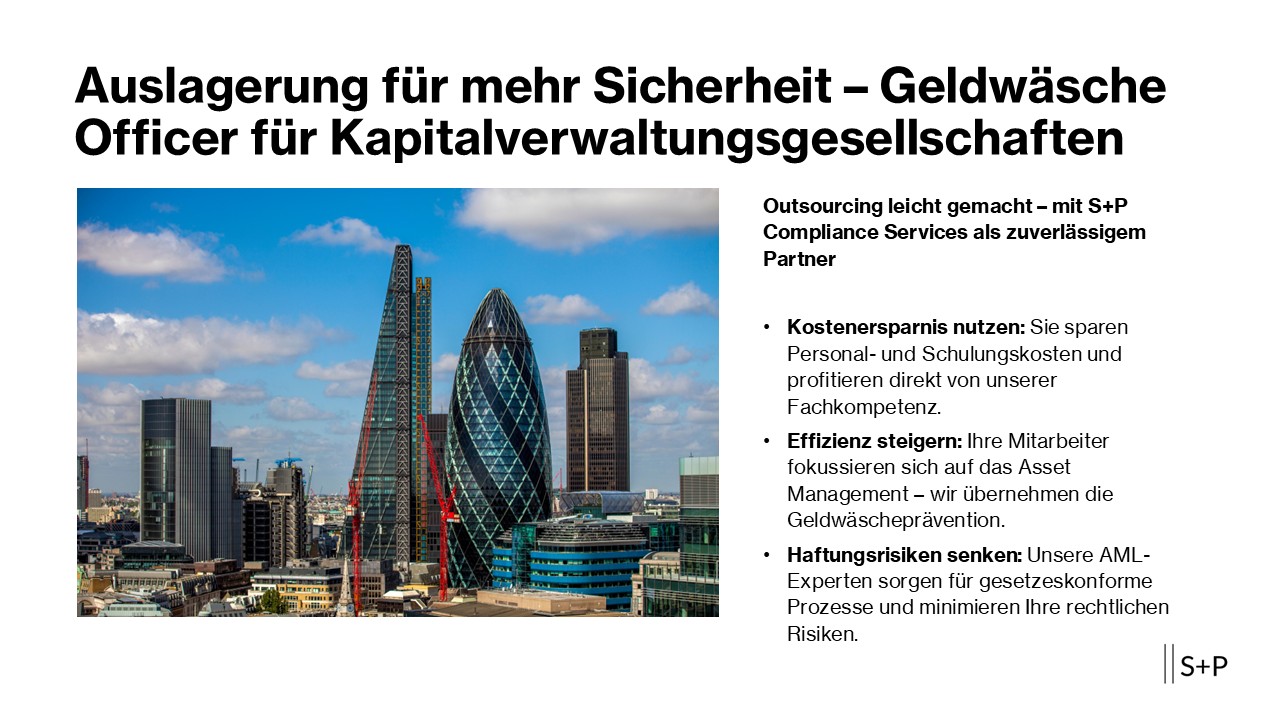 Geldw&auml;sche Officer f&uuml;r Kapitalverwaltungsgesellschaften