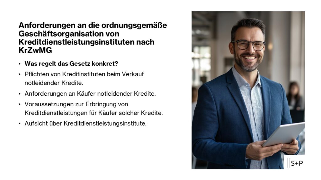 ordnungsgem&auml;&szlig;e Gesch&auml;ftsorganisation von Kreditdienstleistungsinstituten