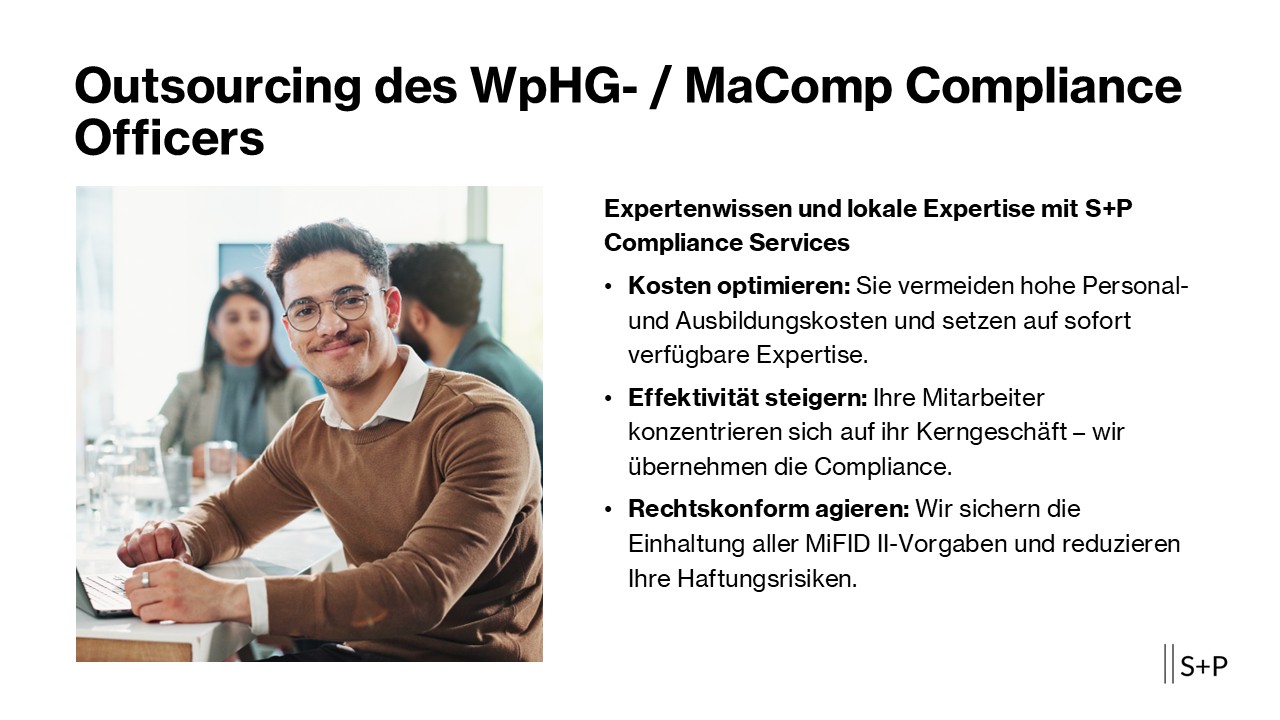 Outsourcing des WpHG- / MaComp Compliance Officers