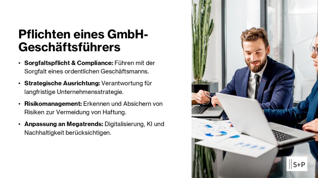 Pflichten eines GmbH-Gesch&auml;ftsf&uuml;hrers