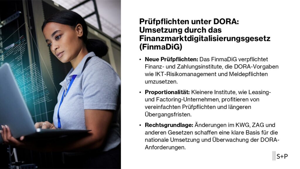Pr&uuml;fpflichten unter DORA: Umsetzung durch das Finanzmarktdigitalisierungsgesetz (FinmaDiG)