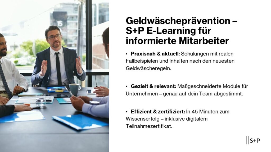 E-Learning Geldw&auml;schepr&auml;vention: Mitarbeiter Banken