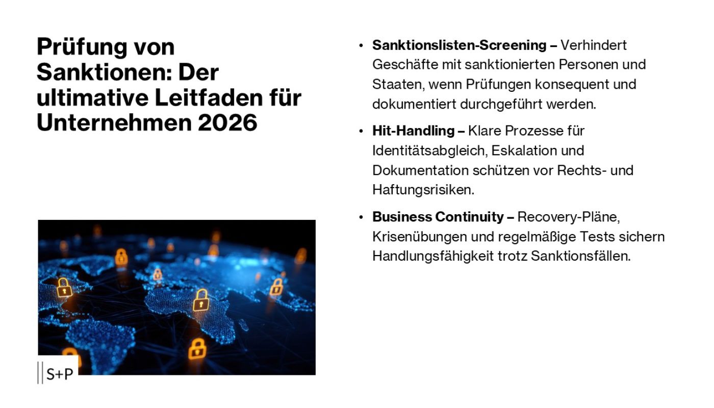 Pr&uuml;fung von Sanktionen