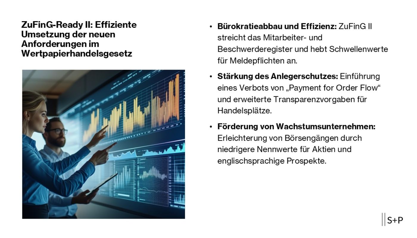 ZuFinG-Ready II: Effiziente Umsetzung der neuen Anforderungen im Wertpapierhandelsgesetz