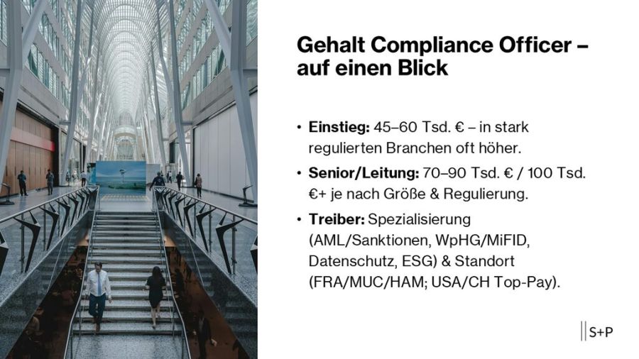 Das Gehalt eines Compliance Officers: Was ist m&ouml;glich?