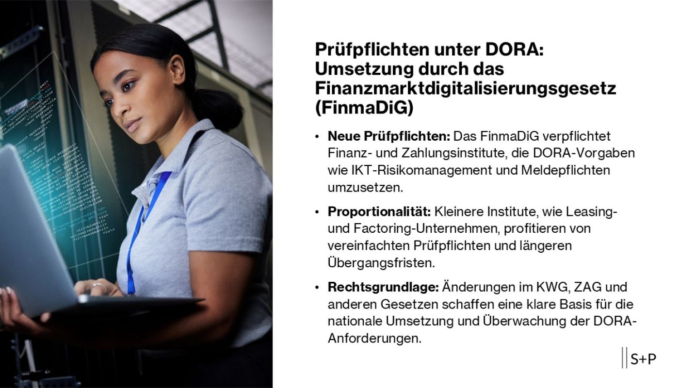 Pr&uuml;fpflichten unter DORA: Umsetzung durch das Finanzmarktdigitalisierungsgesetz (FinmaDiG)