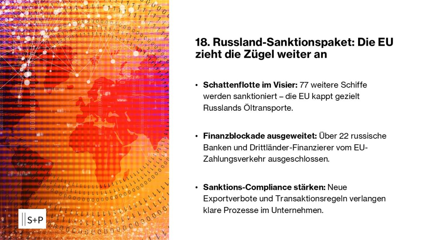 18. Russland-Sanktionspaket