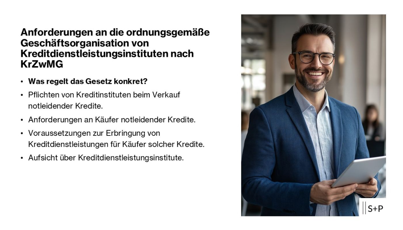 ordnungsgem&auml;&szlig;e Gesch&auml;ftsorganisation von Kreditdienstleistungsinstituten 